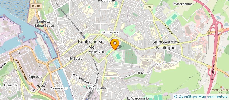 localisation de l'entreprise UNION SPORTIVE GRAND BOULOGNE à BOULOGNE SUR MER