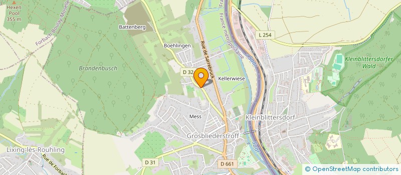 localisation de l'entreprise UNION SPORTIVE GROSBLIEDERSTROFF  GROSBLIEDERSTROFF