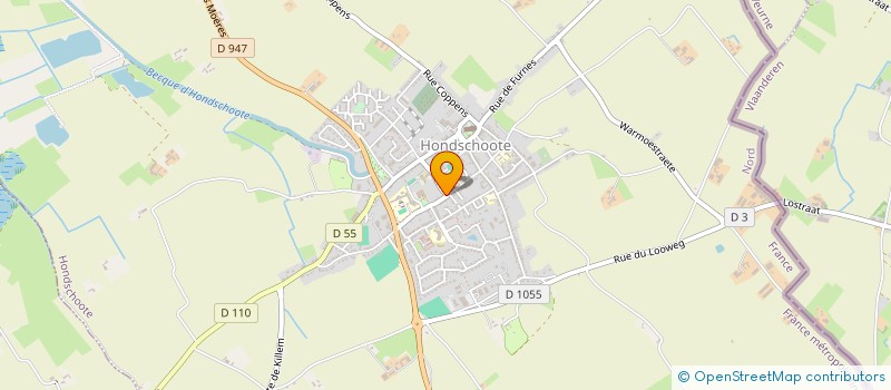 localisation de l'entreprise UNION SPORTIVE HONDSCHOOTE CYCLOTOURISME  HONDSCHOOTE