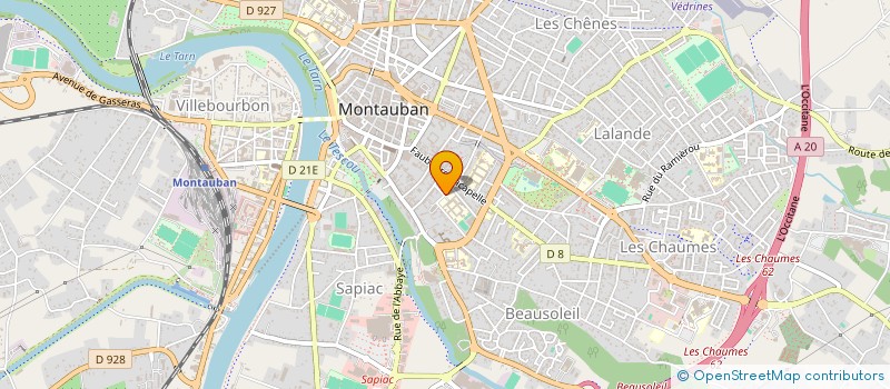 localisation de l'entreprise UNION SPORTIVE INGRES  MONTAUBAN