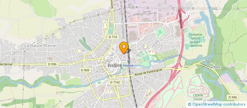 localisation de l'entreprise UNION SPORTIVE ISSOIRIENNE HANDBALL à ISSOIRE