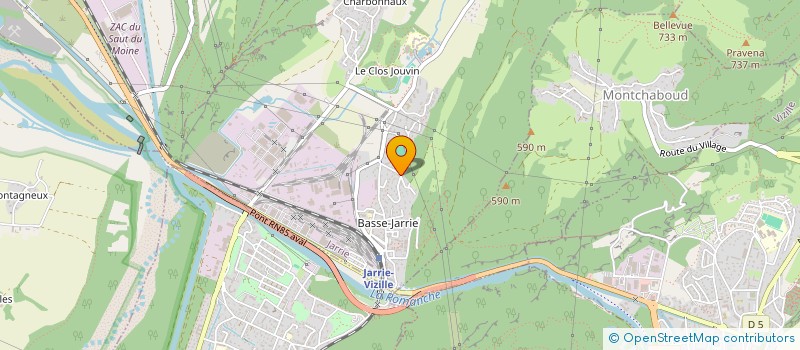 localisation de l'entreprise UNION SPORTIVE JARRIE CHAMP  JARRIE