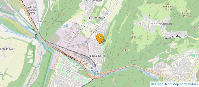 localisation de l'entreprise UNION SPORTIVE JARRIE-CHAMPS KARATE  JARRIE