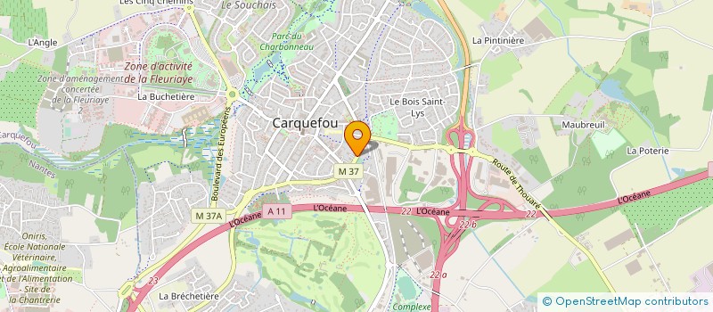 localisation de l'entreprise UNION SPORTIVE JEANNE D'ARC TAEKWONDO-HAPKIDO CARQUEFOU  CARQUEFOU