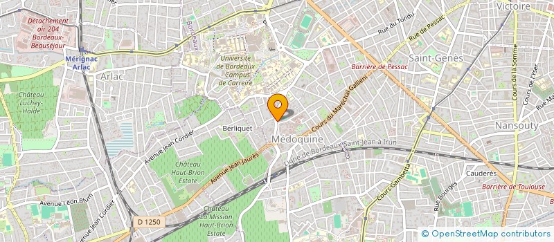 localisation de l'entreprise UNION SPORTIVE JEUNES ST AUGUSTIN  BORDEAUX