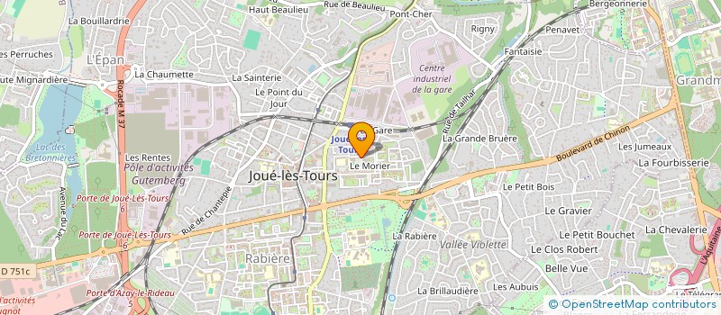 localisation de l'entreprise UNION SPORTIVE JOUE ESCRIME à JOUE-LES-TOURS