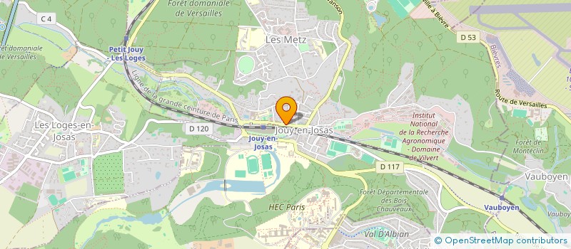 localisation de l'entreprise UNION SPORTIVE JOUY EN JOSAS  JOUY-EN-JOSAS