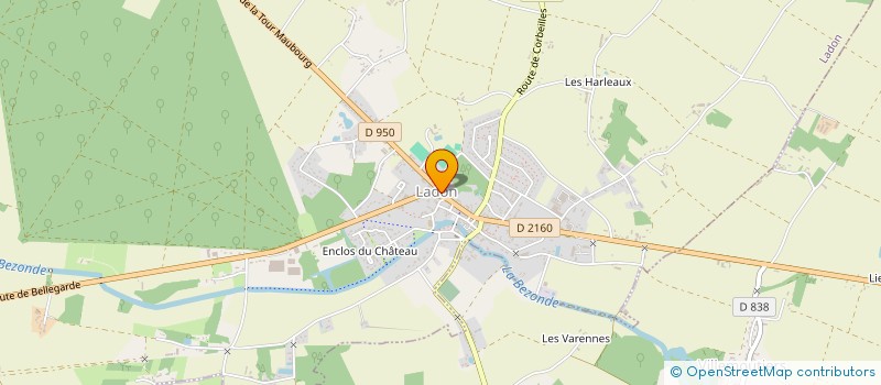 localisation de l'entreprise UNION SPORTIVE LADONAISE  LADON
