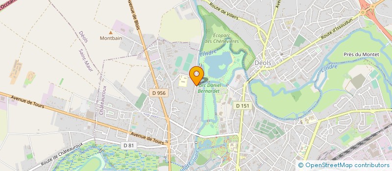 localisation de l'entreprise UNION SPORTIVE LAIQUE DE ST CHRISTOPHE  CHATEAUROUX
