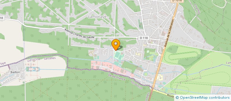 localisation de l'entreprise UNION SPORTIVE LAMORLAYE  LAMORLAYE