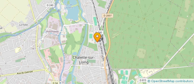 localisation de l'entreprise UNION SPORTIVE LANGLEE à CHALETTE-SUR-LOING