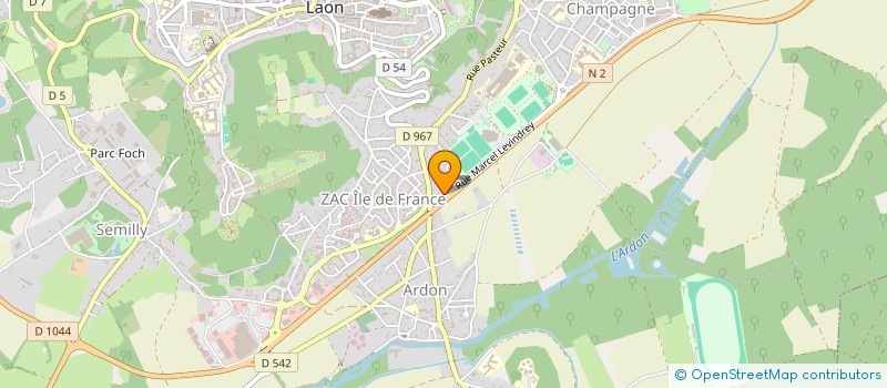 localisation de l'entreprise UNION SPORTIVE LAONNOISE à LAON