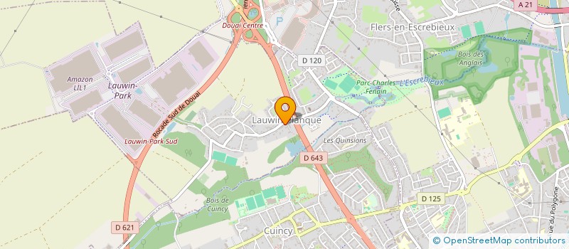 localisation de l'entreprise UNION SPORTIVE LAUWIN PLANQUE  LAUWIN-PLANQUE