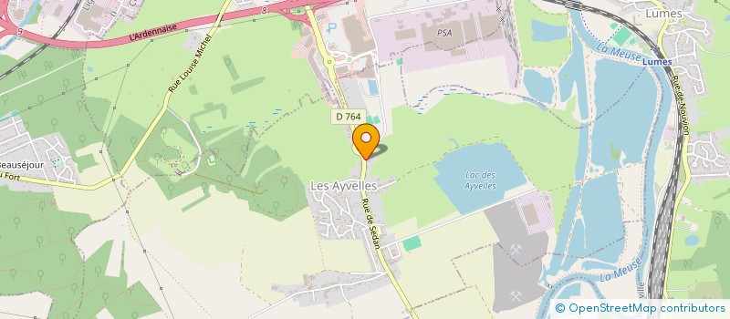 localisation de l'entreprise UNION SPORTIVE LES AYVELLES FOOTBALL  LES AYVELLES