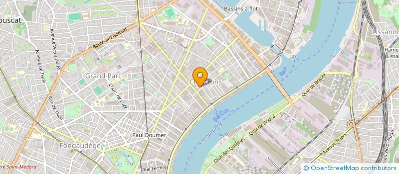 localisation de l'entreprise UNION SPORTIVE LES CHARTRONS à BORDEAUX