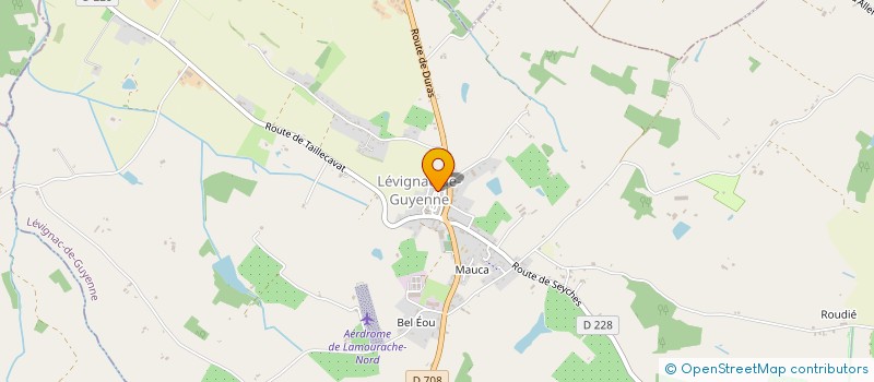 localisation de l'entreprise UNION SPORTIVE LEVIGNAC SAINTE COLOMBE DURAS  LEVIGNAC-DE-GUYENNE