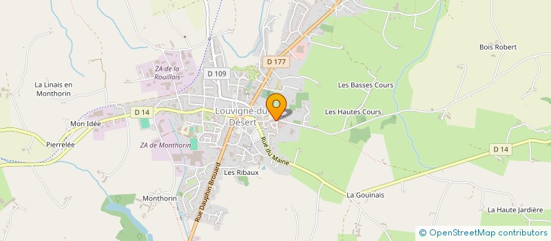 localisation de l'entreprise UNION SPORTIVE LOUVIGNEENNE  LOUVIGNE-DU-DESERT