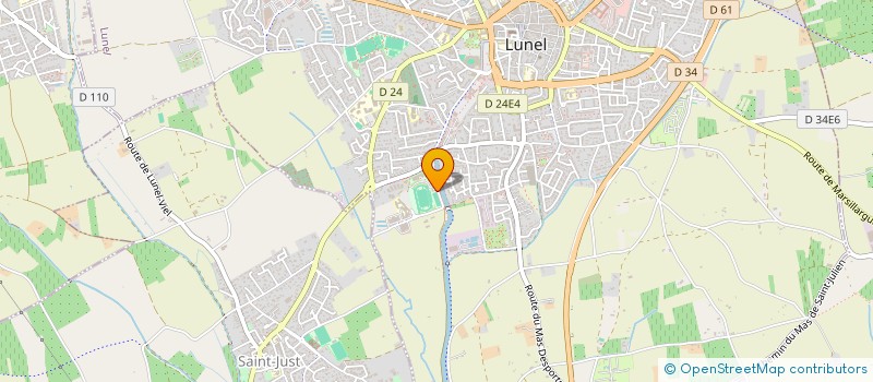 localisation de l'entreprise UNION SPORTIVE LUNEL  LUNEL