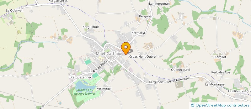 localisation de l'entreprise UNION SPORTIVE MAEL CARHAISIENNE  MAEL-CARHAIX