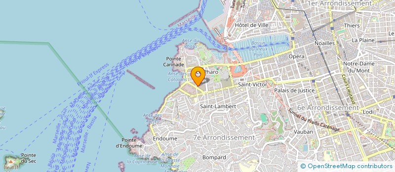 localisation de l'entreprise UNION SPORTIVE MARSEILLE ENDOUME CATALANS à MARSEILLE