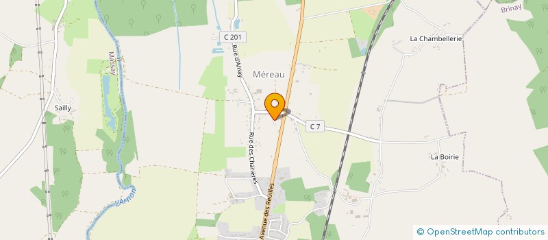 localisation de l'entreprise UNION SPORTIVE MEREAU VELO  MEREAU