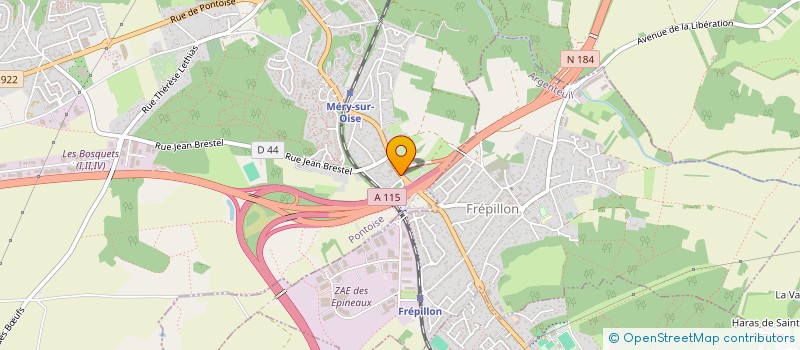 localisation de l'entreprise UNION SPORTIVE MERY  MERY-SUR-OISE