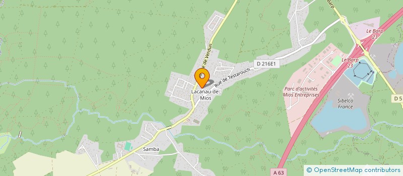 localisation de l'entreprise UNION SPORTIVE MIOSSAISE  MIOS