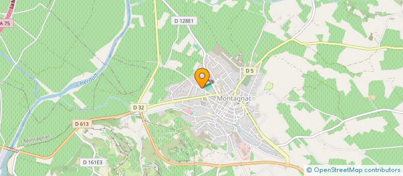 localisation de l'entreprise UNION SPORTIVE MONTAGNACOISE SECT FOOTBALL  MONTAGNAC