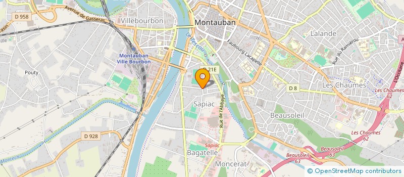 localisation de l'entreprise UNION SPORTIVE MONTALBANAISE  MONTAUBAN