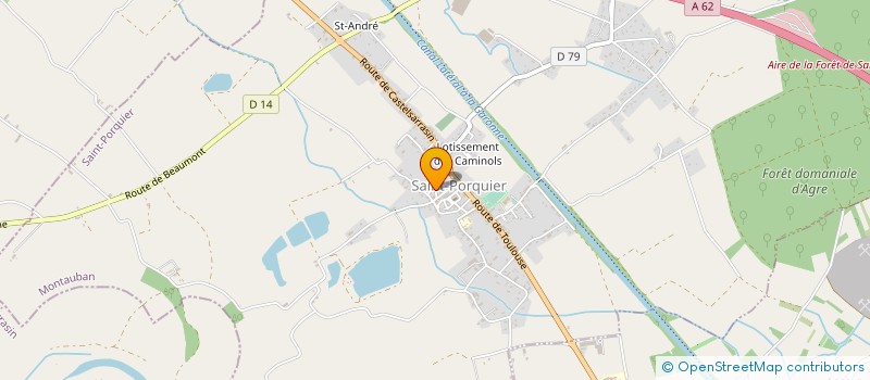 localisation de l'entreprise UNION SPORTIVE MONTALBANAISE EQUESTRE  SAINT-PORQUIER