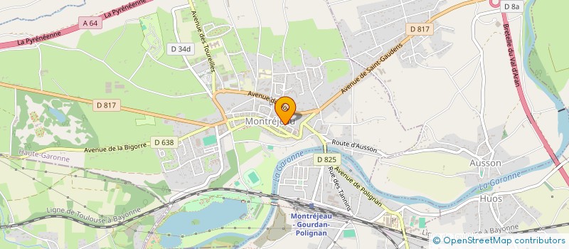 localisation de l'entreprise UNION SPORTIVE MONTREJEAULAISE à MONTREJEAU