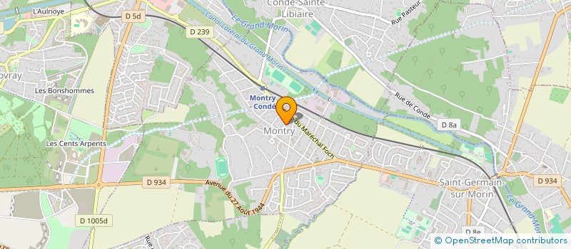 localisation de l'entreprise UNION SPORTIVE MONTRY TENNIS  MONTRY