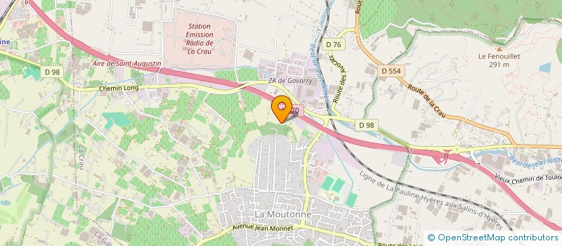 localisation de l'entreprise UNION SPORTIVE MOUTONNAISE  LA CRAU