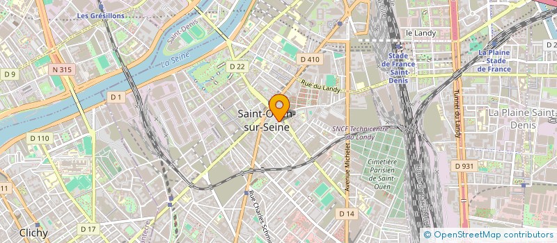 localisation de l'entreprise UNION SPORTIVE MULTISECTION à SAINT-OUEN-SUR-SEINE