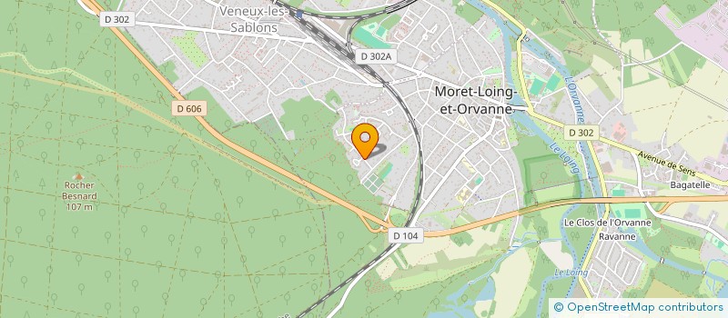 localisation de l'entreprise UNION SPORTIVE MUNIC. VENEUX LES SABLONS à MORET-LOING-ET-ORVANNE