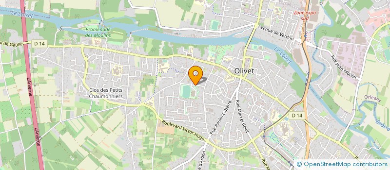 localisation de l'entreprise UNION SPORTIVE MUNICIPALE D OLIVET à OLIVET