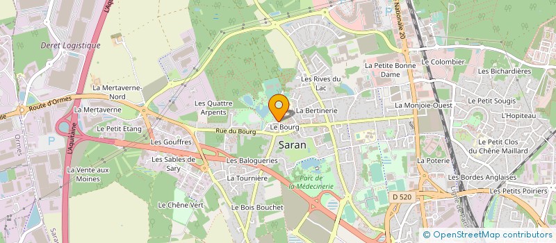 localisation de l'entreprise UNION SPORTIVE MUNICIPALE DE SARAN TENNIS à SARAN