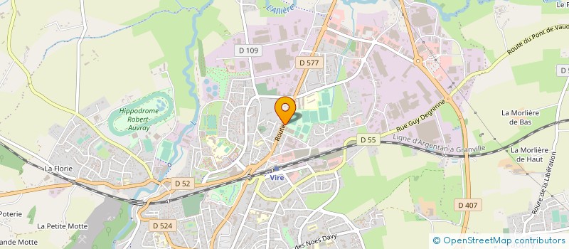 localisation de l'entreprise UNION SPORTIVE MUNICIPALE VIROISE  VIRE-NORMANDIE