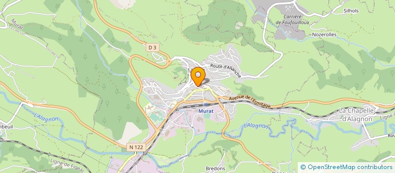 localisation de l'entreprise UNION SPORTIVE MURATAISE à MURAT