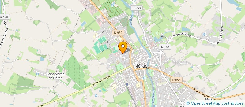 localisation de l'entreprise UNION SPORTIVE NERACAISE  NERAC