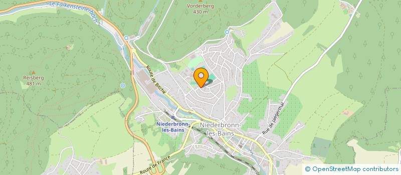 localisation de l'entreprise UNION SPORTIVE NIEDERBRONN LES BAINS  NIEDERBRONN-LES-BAINS