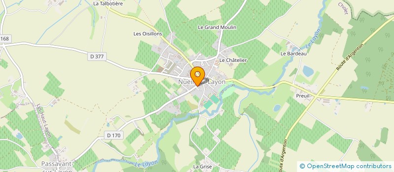 localisation de l'entreprise UNION SPORTIVE NUEILLAISE à LYS-HAUT-LAYON