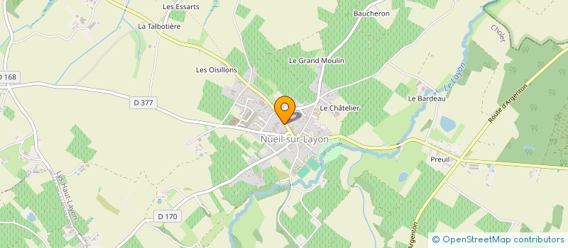localisation de l'entreprise UNION SPORTIVE NUEILLAISE BASKET BALL à LYS-HAUT-LAYON