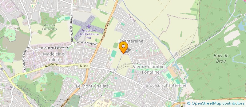 localisation de l'entreprise UNION SPORTIVE OLYMPIQUE DE CHELLES-COURSE A PIEDS (U.S.O.C-COURSES A PIEDS)  CHELLES