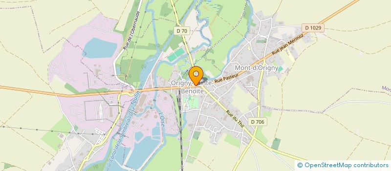 localisation de l'entreprise UNION SPORTIVE ORIGNY-THENELLES  ORIGNY-SAINTE-BENOITE