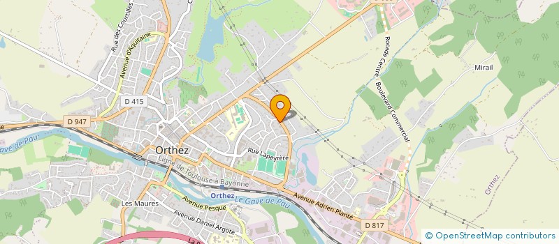 localisation de l'entreprise UNION SPORTIVE ORTHEZIENNE à ORTHEZ