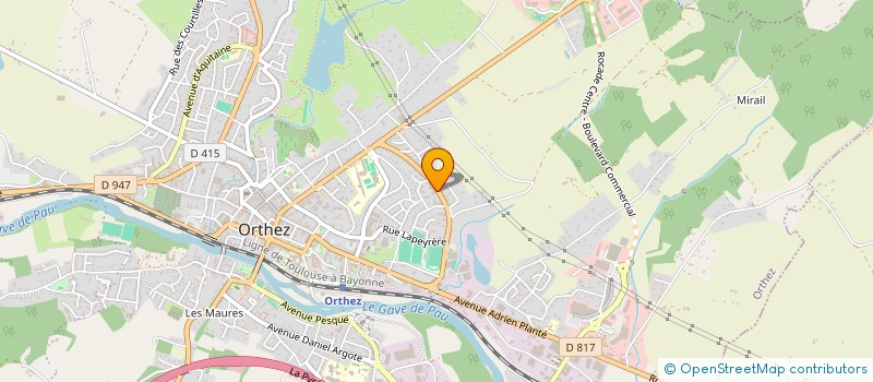 localisation de l'entreprise UNION SPORTIVE ORTHEZIENNE BASKET à ORTHEZ