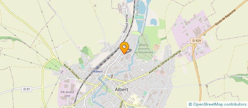 localisation de l'entreprise UNION SPORTIVE OUVRIERE ALBERT AVIATION à ALBERT
