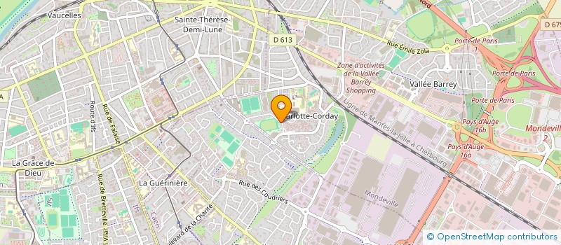 localisation de l'entreprise UNION SPORTIVE OUVRIERE DE MONDEVILLE ATHLETISME  MONDEVILLE