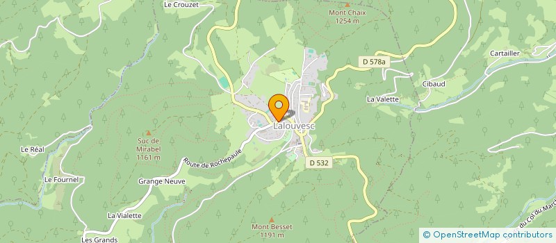 localisation de l'entreprise UNION SPORTIVE PAILHARES-LALOUVESC (USPL)  LALOUVESC